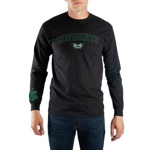 Black Hogwarts Slytherin Quidditch Long Sleeve Shirt - image 1 of 1