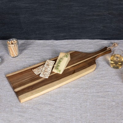 Artisan 24" Acacia Wood Paddle Charcuterie Board
