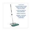 Boardwalk Microfiber Cleaning Kit, 18" Wide Blue/Green Microfiber Head, 35" to 60" Gray Aluminum Handle - image 3 of 4