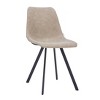 LeisureMod Ravenna 7-Piece Dining Set, 1 X-Shape Base Table 6 Dining Chairs - 3 of 4