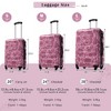 Lyngins 20/24/28 Inch 3PCs Hardside Luggage Sets with TSA Lock,Spinner Wheel Carry on Luggage,Lightweight Printed Suitcase Sets for Family Trips - 3 of 4