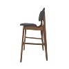 GDFStudio Tally Mid Century Modern Fabric Upholstered Wooden 30.5" Barstools (Set of 2) - 4 of 4