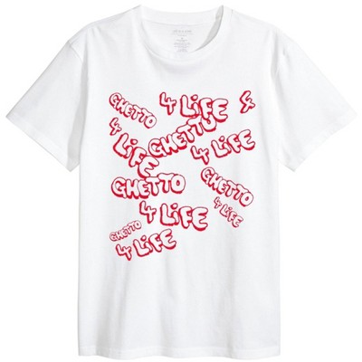 Elevenparis Mens Ghetto For Life Graphic T-Shirt