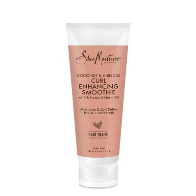 SheaMoisture Smoothie Curl Enhancing Cream for Thick Curly Hair Coconut and Hibiscus