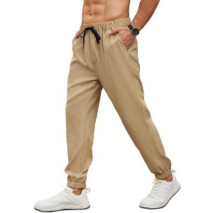 COOFANDY Mens Joggers Pants Regular Fit Casual Pants Lightweight Elastic Waistband Pants with Pockets - 1 of 4