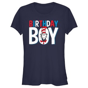 Junior's Dr. Seuss Cat in the Hat Birthday Boy T-Shirt - 1 of 4