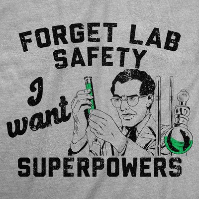 Мужские футболки Crazy Dog T-Shirts, Inc. Mens Funny T Shirts Forget Lab Safety I Want Superpowers Sarcastic Science Graphic Novelty Tee for Men - Crazy Dog Men's T Shirt With Sarcastic M — фото 2