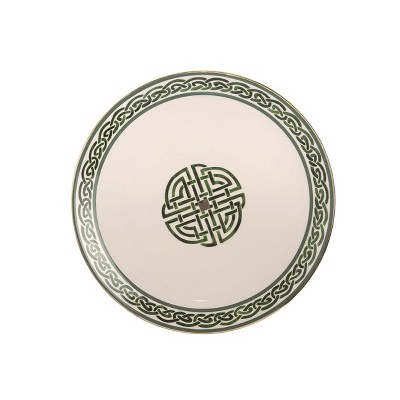 Transpac Dolomite 13 in. Multicolor St. Patrick's Day Celtic Platter