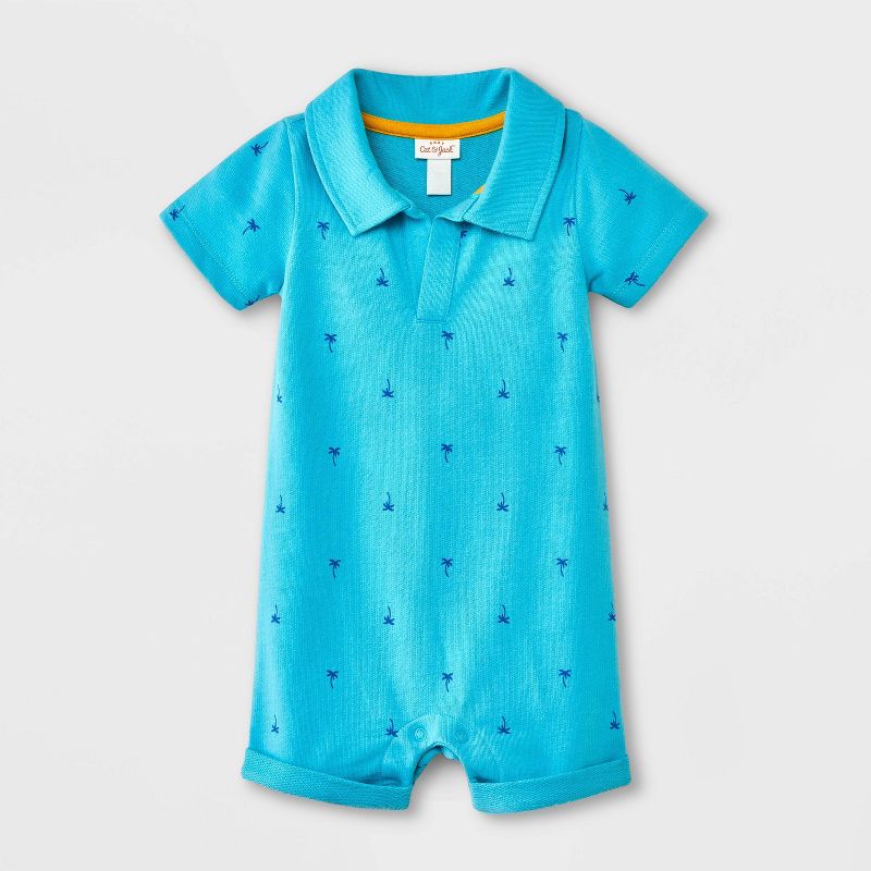 Baby Boys' Polo Romper - Cat & Jack™, 1 of 5