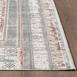 Maxax Boho Area Rug,Southwestern Vintage rug for Kitchen Bedroom Laundry Doorway, Navy Blue - 1 of 4