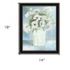 HomeRoots White Blooms Black Double Groove Framed Print Wall Art - 3 of 4