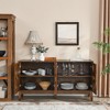 CENGHU Storage Cabinet, Modern Buffet Sideboard Cabinet with Storage, Coffee Bar Cabinet with 2 Doors for Bedroom, Living Room, Dining Room, Hallways - 4 of 4