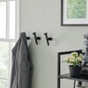 Danya B Black Cast Iron Industrial Railway Nail Head Decorative Wall Hooks (Set of 6) - 2 of 3