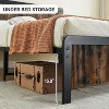 Bed Frame with Wave Wood Headboard Full Platform Bed Frame with Safe Rounded Corners and Under Bed Storage Strong Metal Slats Support No Box Spring N - 4 of 4