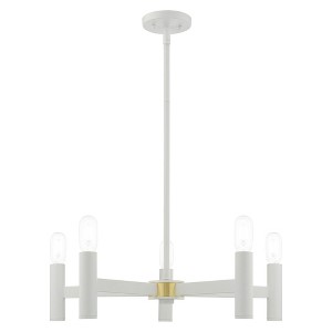 Livex Lighting Copenhagen 5 - Light Chandelier in  White - 1 of 2