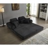 TIRAMISUBEST 77 Inch Convertible Corduroy Sleeper Sofa Bed 4 in 1 King Size Floor Mattress Memory Foam No Assembly - 4 of 4