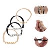 Unique Bargains Fashion Bracelet Hair Ties Hair Elastic Band Gold Tone Silver Tone 4 Pcs - 3 of 4