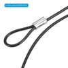 Unique Bargains Stainless Steel Stage Lighting Luggage Lock Double Loop Safety Lock Cables - 4 of 4