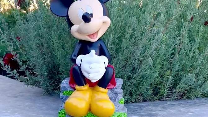 Disney 12" Mickey Mouse Sitting Resin Statue, 2 of 8, play video