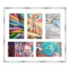 PosterPalooza | Stainless Steel Silver Wood Finish Collage Frame - White Mat, 20 Frame Sizes, UV Acrylic - 4 of 4