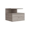 TIRAMISUBEST Floating Nightstand 12"H - Gray Mobile File Cabinet - 4 of 4