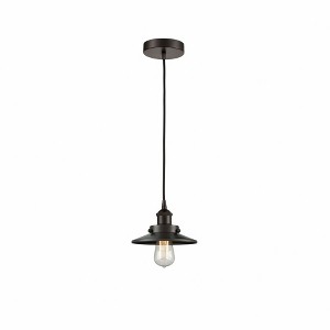 Railroad - 1 Light Cord Hung Mini Pendant In Modern Style-5.75 Inches Tall and 8 Inches Wide - 1 of 1