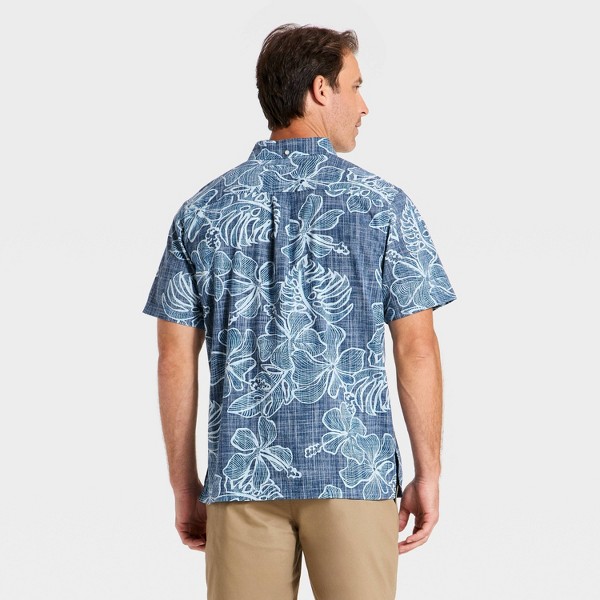Camisa de botones de manga corta con hibisco para hombre - Goodfellow & Co™ x Reyn Spooner 2