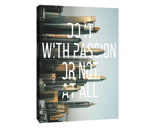 Do It With Passion Decorative Canvas Wall Art 11"x14" - PTM Images