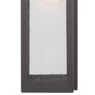 Antique Bronze Direct Wired Lantern Sconce with Clear Glass