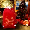 JOYFY 1pc Large Christmas Red Santa Sack Bag Present Backpack Reusable Bag - 4 of 4