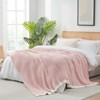 Snuggle Sac Reversible Knit Throw Blanket Soft Ribbed Textured Blanket for All Seasons - 3 of 4