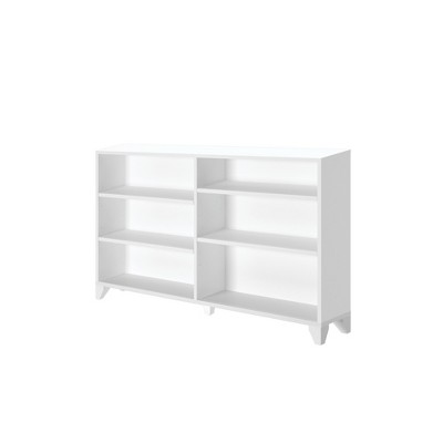 Max & Lily White 6-Shelf Solid Wood Kids Bookcase