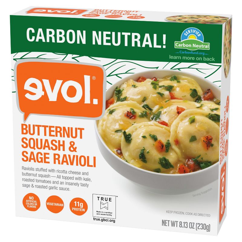 Evol Frozen Butternut Squash and Sage Ravioli - 8.13oz, 3 of 4
