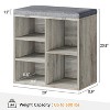 Whizmax Shoe Storage Bench Cubby Organizer with Foam Pad Seating Cushion for Entryway Bedroom Living Room Dorm and Small Apartment - 3 of 4