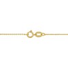 EVERLY JEWELRY | 14K Gold 0.7mm Diamond-Cut Cable Chain Necklace, 16 inch- Multiple Metal Color Options - 2 of 4