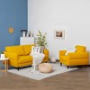 Tangkula 2 Pieces Living Room Sofa Set Modern Fabric Sofa Couch & Accent Chair Set - 2 of 4
