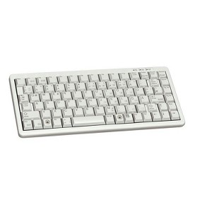 Cherry 11" Ultra-Slim Keyboard w/ 86-Key Layout and USB & PS/2 Connectors - Gray - 1 of 2
