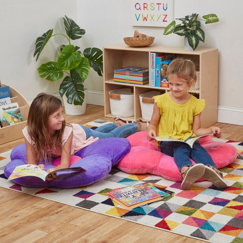 ECR4Kids Flower Floor Pillow, Oversized Cushion for Kids’ Bedrooms, Reading Nooks, Playrooms, 6 of 13