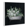 Stupell Industries Vintage Clawed Bathtub Botanical White Flower Bouquet Wall Plaque Art - 2 of 4