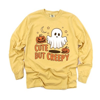 Simply Sage Market Women's Cute But Creepy Long Sleeve Garment Dyed Tee