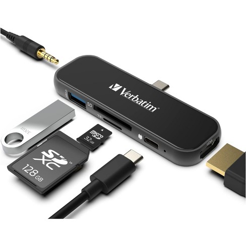 Adaptador Usb B C Para Macbook Pro Air Hdmi 4k Usb 3.0 Sd Tf