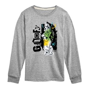 Boys' - Disney - Goofy Punk Long Sleeve Graphic T-Shirt - 1 of 4