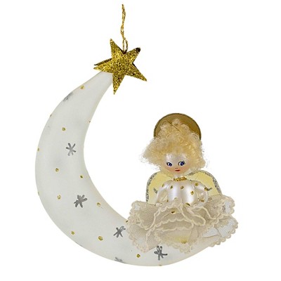 Italian Ornaments 5.0 Inch Stella Starlight Angel Italian Ornament Tree Ornaments