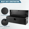Black Steel Underbody Truck Toolbox – Heavy-Duty Lockable Storage with T-Handle Latch for Pickup Trucks & Work Vehicles (Single Unit) - 4 of 4