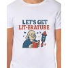 Men's 4th of July Let's Get Lit- Erature America Patriotic Funny T-Shirt - 4 of 4