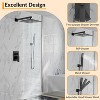 Acekool Shower Faucet Set with Rainfall Head & Handheld, Pressure Balance, - 2 of 4