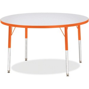 Jonti-Craft Berries Elementary Height Color Edge Round Table (42 x 42) in Orange - 1 of 2