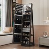 Lyngins 360° Jewelry Cabinet Standing, Jewelry Organizers & Storage with Full Length Mirror, Jewelry Armoire Organizer, Earring Holder Organizer - 4 of 4