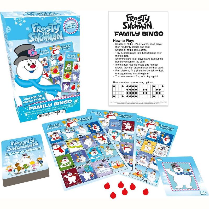 Aquarius Puzzles Frosty The Snowman Family Bingo Game, 1 of 4