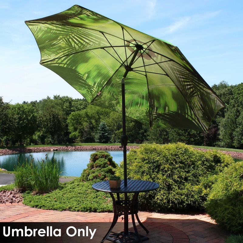 Sunnydaze Outdoor Aluminum Inside Out Patio Umbrella with Push Button Tilt and Crank - 9', 2 of 14